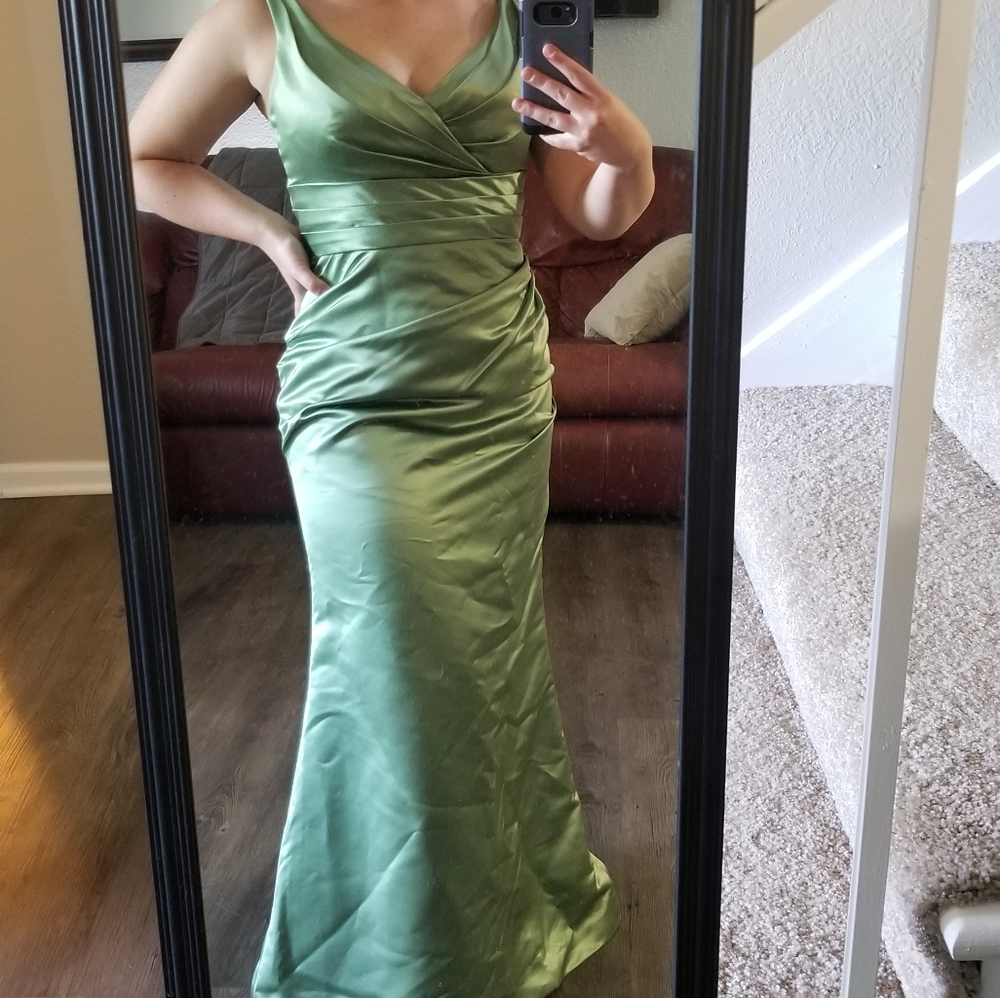 Green Long Dress - Bridesmaid, Formal, Dance, Gala